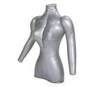 Mannequin Gonflable Demi-Corps Femme pour Vitrine - Support Réglable et Stable pour Manteaux, Robes et Hauts - Design Compact et Élégant Idéal pour Boutique ou Maison