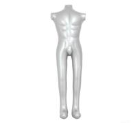 Mannequin gonflable masculin 150 cm corps entier sans bras mannequin gonflable PVC robuste 150 cm hauteur torse mâle modèle pour affichage de magasin 150 cm portable mannequin mâle gonflable