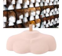 Mannequin Head with Shoulder Manikin, Mannequin Head Shoulder Model, realistics Washable Reusable Stable Structure Head Stand Bust Shoulder Platform for Home Salon