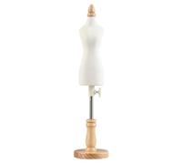 Mannequin mannequin body femelle 1/4 body torse, 16.1-22.8 Hauteur de couches à couches réglables de hauteur avec support base pour coudre le style d'affichage 2, femelle