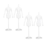 Mannequin Miniature de Poupée 6 Pouces, Support D'exposition | Plastique, Articulations Mobiles et Base Stable, pour Tenues Faites Main, Accessoires, Atelier Créatif