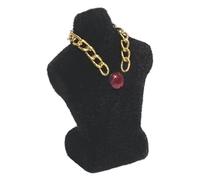 Mannequin miniature de présentation de collier avec flocage et bijoux amovibles pour décoration de magasin d'antiquités Grand emballage transparent pour anniversaire