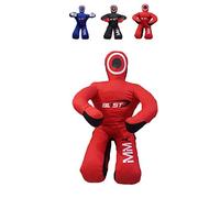 Mannequin MMA pour judo, lutte, arts martiaux, boxe, karaté, entraînement vide (toile rouge, 177,8 cm)
