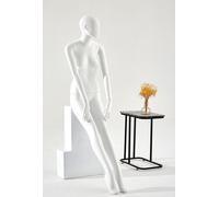 Mannequin N5-6 Femme blanche assise Femme laquée mate Femme oreilles formées Chic et élégant Haute qualité