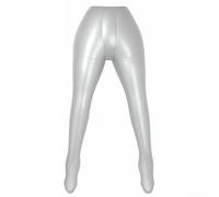 Mannequin portable argenté gonflable pour femme, pantalon en PVC, bas du corps avec taille précise, hanches pour vitrine, exposition