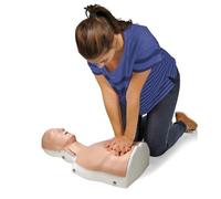 Mannequin RCP BLS 3B Scientific BASICBilly+ peau claire avec retour via application, simulateur de torse adulte pour premiers secours et réanimation Bluetooth