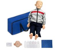Mannequin Rcp Pédiatrique - Articulations Mobiles & Comparaison Pupillaire | Composite médical|Hôpitaux, écoles infirmières, secours|Sacs pulmonaires & peau faciale|Vêtements lavables