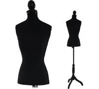 Mannequin de couture de tailleur buste torse féminin T220 ~ mousse, noir