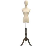 MANNEQUIN TAILERS DRIMY DROMFORM MANNEQUIN AFFICHAGE FEMMES FEMMES FEMMES MANDEMENTS MANDIQUES AVEC BASE EN BOIS ADMISSABLE POUR LES VOCKS BIJOURS DIFFICATION (COULEUR: C, Taille: Small) (AL) Made in