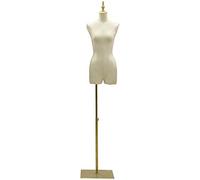 MANNEQUIN TAILLERS DIMMEGLOGNEMENT FEMME MANQUE FEMME MANNEQUIN TAILLANTS BUSTE MASSEURS Affichage du mannequin avec une base de base en métal Hauteur réglable pour le spectacle de bijoux de vêtements