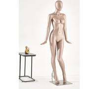 Mannequin YL2-9 Femme Femme debout Couleur peau laquée mate Femme tête Egghead Chic et élégant Haute qualité