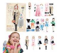 Mannequins à habiller magnétiques, mannequins magnétiques | Comment faire et jouer un jeu de jeu de voyage, prise en main confortable. Jeu de rôle, cadeau éducatif pour les filles de 4 à 5 ans