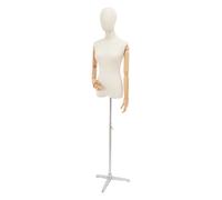 Mannequins Porte-manteaux Porte-corps pour boutiques, magasins de vêtements, vitrines 65-120cm Argent