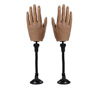 Mannequins Silicone pour l'apprentissage des Pieds et des Mains, Mains Mannequin Silicone, kit d'entraînement pour manucure, Simulation Nail Art, manucure, Mains et Doigts, Pratique des Ongles (ma