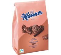 Manner Cœurs de truffes au rhum Cœurs de gaufres à la crème de truffes au rhum 300g