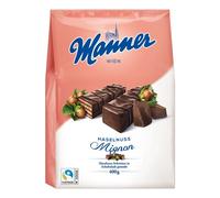 Manner Gaufrettes Mignon à la crème de noisettes et enrobées de chocolat 400g