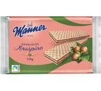 Manner Knuspino Gaufrettes aux noisettes fourrées à la crème de noisettes 110g