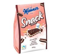 Manner Snack Mini Chocolat au Lait | croustillants au chocolat pour le temps libre | 1 paquet (1 x 300 g)