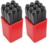 Mannesmann (6) Juego de cifras de golpe, en caja de plástico, 10 mm (Lot de 2)