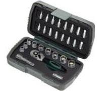 Mannesmann Jeu de clés à douille M29185 – Coffret 28 pièces, profil universel métrique/pouce
