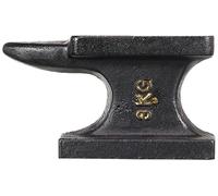 Mannesmann Enclume à 2 cornes, 3 kg, Noir, Peinte, Métal, Tréteau, Travail