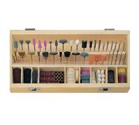 Mannesmann Fräser-Schleif-Polier-Set 200tlg. M92568 Schaft-Ø 3.2 mm 1 Set