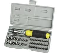 Mannesmann Coffret clé à cliquet et embouts M29041 – Format 1/4" – 41 pièces