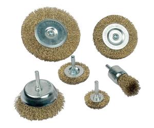 Mannesmann M43806 Ensemble de 6 brosses métalliques