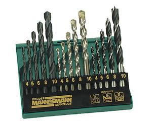 Mannesmann M54315 - Juego de 15 brocas para taladro profesional