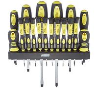 Brüder Mannesmann pour lélectronique et la mécanique de précision, pour latelier Jeu de tournevis 18 pièces vis à fente, cruciforme Phillips, 6 pans intérieurs