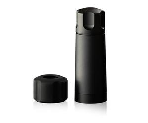 MANNKITCHEN Travel Size Pepper Cannon Pepper Grinder - Moulin à poivre de taille voyage, professionnel, robuste et à haute production - Broyez 10 fois plus de poivre pour steaks, barbecue
