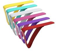 Mannli Lot de 6 pinces pour nappe de pique-nique, couleurs arc-en-ciel, en acier inoxydable