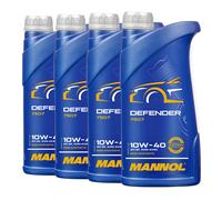 Mannol 10W-40 Défenseur Huile Partiellement Synthétique VW 501.01, MB 229.1, 4x1
