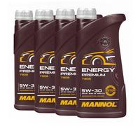 MANNOL Huile moteur ENERGY PREMIUM 5W-30 Huile synthétique Huile ACEA C3 ACEA C2 API CH-4 API SN 1 L