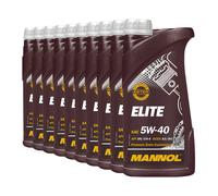 MANNOL 5W-40 ELITE Huile Moteur ACEA A3/B4, MB229.5, 10x1 Litre