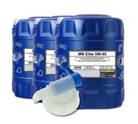 MANNOL 5W-40 ELITE Huile Moteur ACEA A3/B4, MB229.5, 20 Litres Avec Robinet