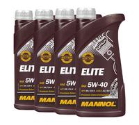 Mannol 5W-40 Elite L'Huile De Moteur Acea A3/B4,MB229.5,4x1 de Litre