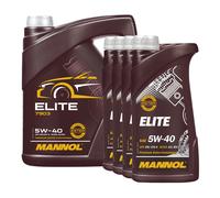MANNOL 5W-40 ELITE L'huile de moteur ACEA A3/B4, MB229.5, 9 Liter 5+4x1