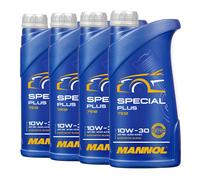 MANNOL 7512 SPECIAL PLUS SAE 10W-30 Huile Moteur, VW 50500, 50101, 4x1 Litres