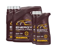 Mannol 7703 Énergie Formula PSA SAE 5W-30 Moteur PSA B71 2290, 2x4+2x1 Litre