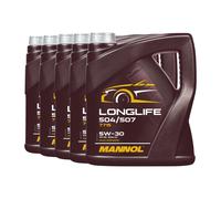 Mannol Huile moteur 7715 SAE 5W-30 Longue Vie – VW 504.00/507.00, MB 229.51