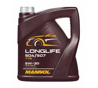 Mannol 7715 SAE 5W-30 Longue Vie Huile VW 504.00/507.00, MB 229.51, 4 De L