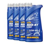 Mannol 7820 4-Takt Aqua Jet SAE 10W-40 Jetski Huile Nmma Fc-W , 4x1 Litre