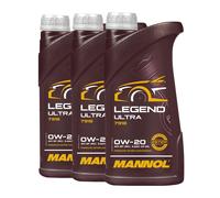 Mannol Huile moteur 7918 Legend Ultra MN7918-1 SAE 0W-20 API SP RC 1 Litre