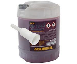 Mannol AF13++ Anti-gel 10 l Mélange prêt à l'emploi -40 °C Rouge avec bec verseur