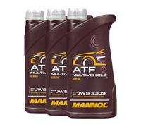 Mannol Huile de transmission automatique ATF JWS 3309 pour GM, Ford, Chrysler – 3x1 L