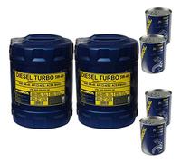 MANNOL Diesel Turbo 5W-40 Lot de 4 bidons d'huile moteur 20 l