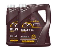 Mannol Elite 5W-40 Huile , Acea A3/B4, Api Sn / CH-4, BMW LL-01, 2x5 Litre
