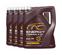 Mannol Énergie Formula JP SAE 5W-30 Huile , Api Sp RC, Ilsac GF-6A, 4x5 Litre