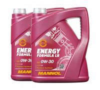 Mannol Énergie Formula LR SAE 0W-30 Huile , Acea C2, STJLR.03.5007, 2x5 Litre